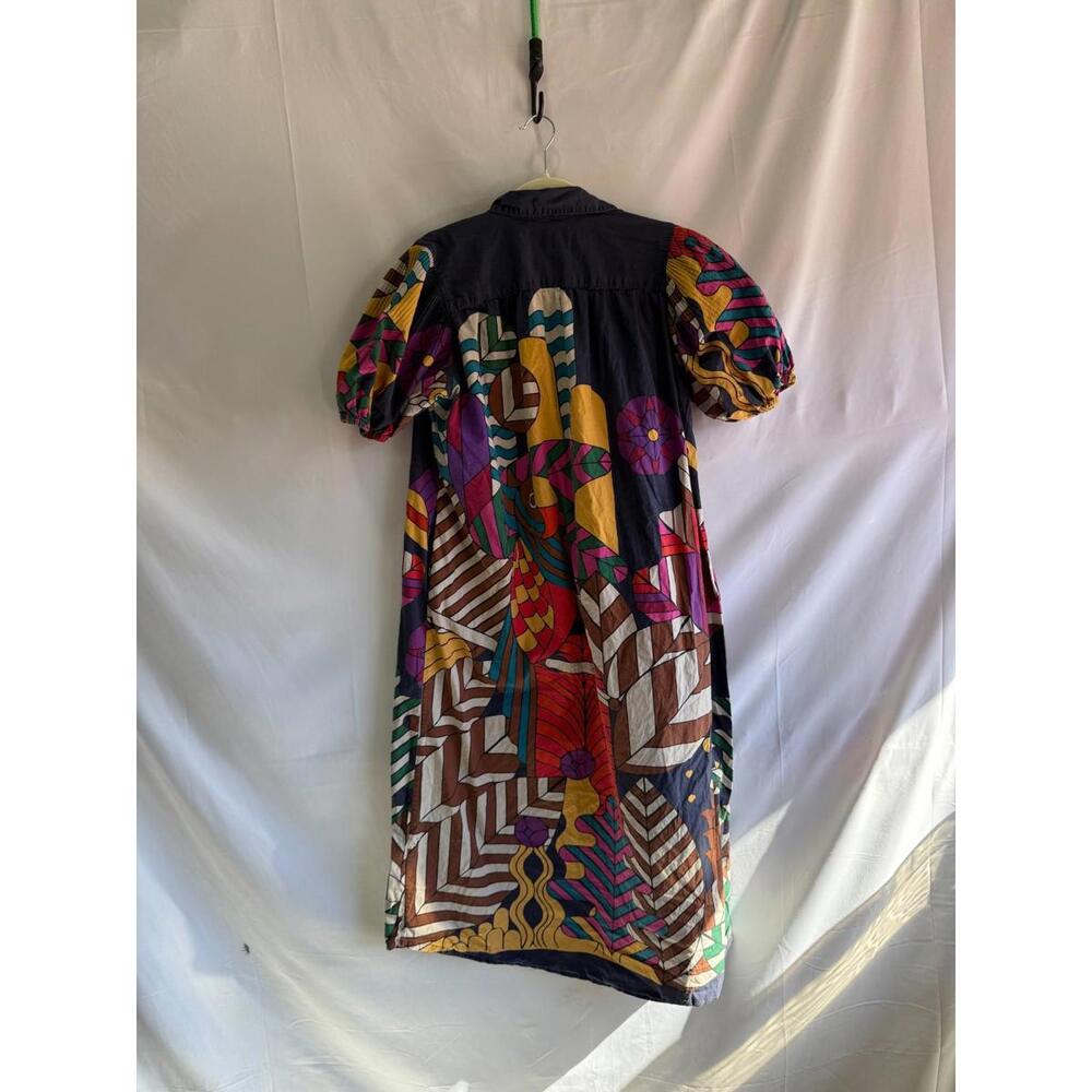 Carolina K Valerie Pleated Kaftan Size S Multicolor - Picture 4 of 5